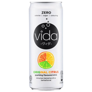 Vida Zero Original Citrus Sparkling Flavoured Drink 325ml X 24