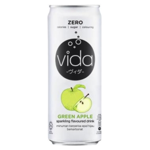 Vida Zero Green Apple Sparkling Flavoured Drink 325ml X 24