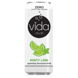 Vida Zero Minty Lime Sparkling Flavoured Drink 325ml X 24