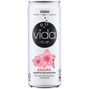 Vida Zero Sakura Sparkling Flavoured Drink 325ml X 24