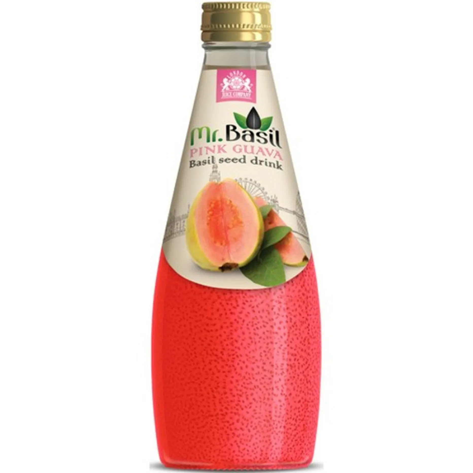 Mr Basil Pink Guava Drink 290ml X 12