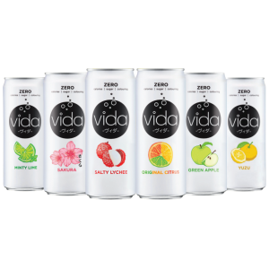 Vida Zero Sparkling Flavoured Drink Mixed Box 325ml X 24